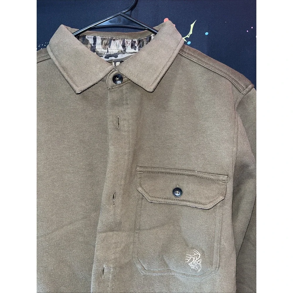 Legendary Whitetails Men's High Caliber Quilted Shirt Jacket Sz S Military Green